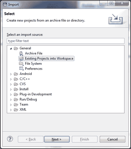 Building the OpenCV samples with Eclipse