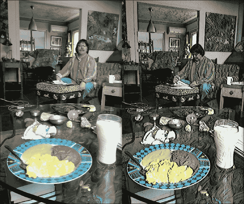 Mixing pixels with convolution filters