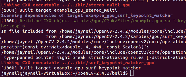 Step 4 – compiling OpenCV