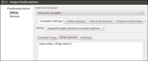 Step 7 – configuring OpenCV with Code::Blocks
