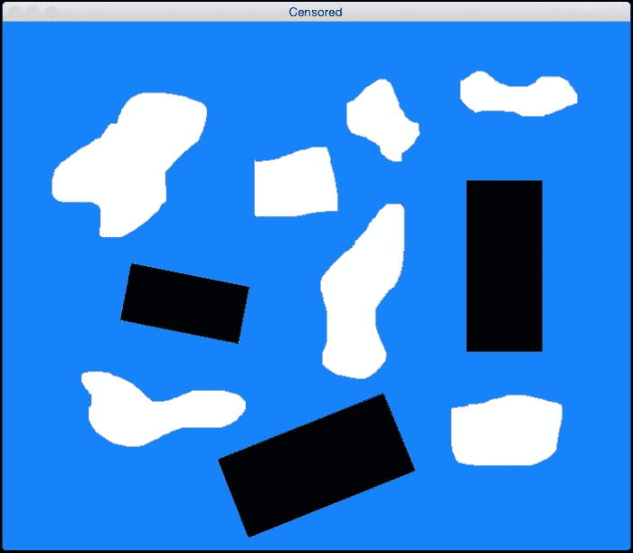 How to censor a shape?
