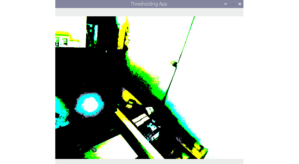 Figure 6.8 – Thresholding a live USB webcam feed 
